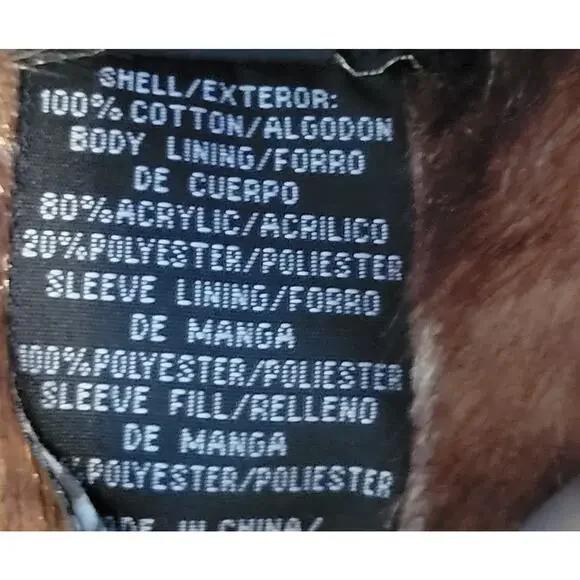 Fabulous Furs Denim Jeans Faux Fur Lined Jacket Button Women's Size L USA - Picture 7 of 8